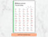 Sheet of paper with Italian verb conjugations on a marble background