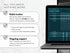 Laptop displaying a habit tracker app with text on a white background