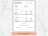 Check stub template on a marble background with 'Instant Download' button.