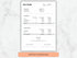 Pay stub template on a marble background with an 'Instant Download' button.