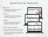 Gantt chart, to-do list, calendar, and team/customer trackers on a white background with text explaining each feature.