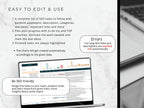 Laptop screen displaying SEO task management software with text on a white background