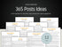 12-page social media content planning guide with monthly prompts for social media posts.