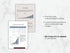 Two planning pages showing revenue bar charts and a factor table for financial projections through 2028
