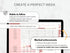 Digital habit tracker app interface with text on a light gray background