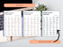 three copies of the polish verb chart displayed next to a laptop, highlighting that the template can be used as-is or customized.