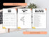 Three printable party game sheets displayed on a desk mockup: 'BINGO BINGO', 'ANYTHING BUT.