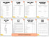 Six printable worksheet pages arranged in a 2x3 grid on a white background, with an orange banner at the bottom reading 'INSTANT DOWNLOAD.' The pages appear to be activity or game sheets with black text and small orange/yellow decorative accents.