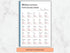 Sheet of paper with Portuguese verbs on a marble background