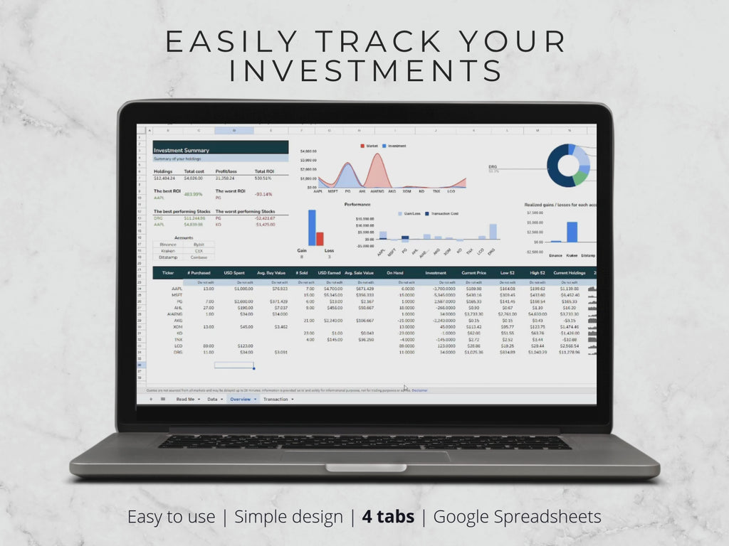 Stock Portfolio Tracker Spreadsheet (2025/26)