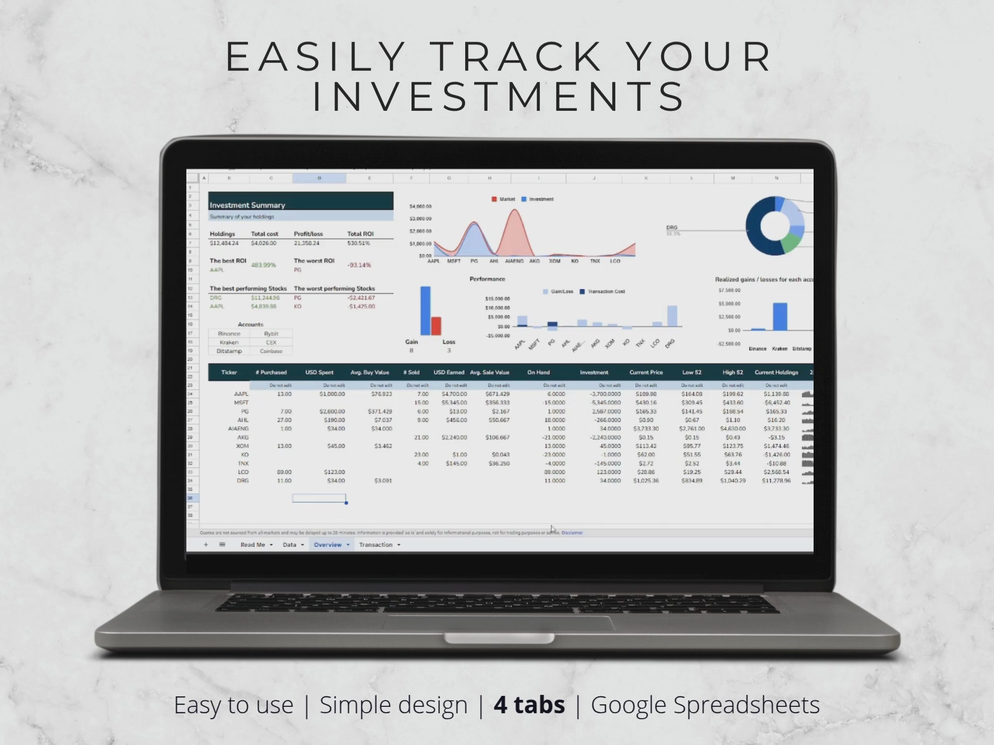 Stock Portfolio Tracker Spreadsheet (2025/26)