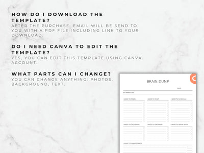 Most common questions about the brain dump template